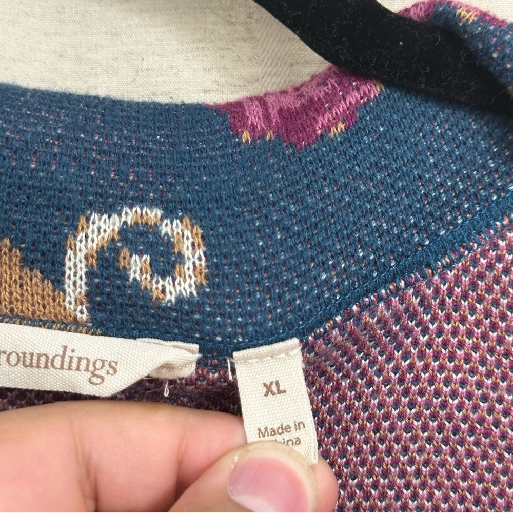 Soft Surroundings Fairy Glen Cardigan size Small 4/6 Long Floral Sweater Size XL - Picture 5 of 7